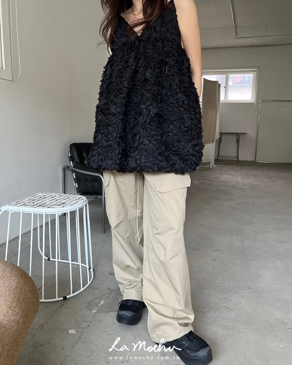 (限量商品)無聲縮口工作褲